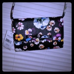 Nine West Floral Cross body purse